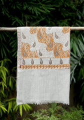 Pashmina Ari Work Scarf D - 01 - Fawn