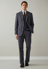 Loro Piana Wish 15 Micron Wool Super 170's Fabric - P Grey