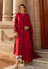 Winter Collection - Crimson - Aaleen - Winter Unstitched 24 - Jurao ka Kaam