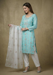 Formals - Riwaj - Fancy 26 - Gotta Work - 2 Pcs - D#03 - Ferozi