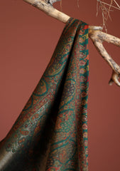 Pashmina Zari Jamawar Shawl D - 09 - Green