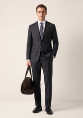 Zegna 13 Milmil Preziosi Australian Wool Fabric - Charcoal