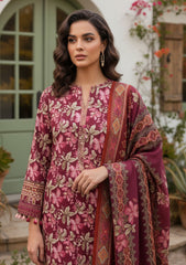 Winter - Riwaj - Printed Marina - 3 Pcs - Wool Shawl 25 - D#59