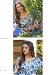 Lawn - Sidra Aleem - Print Series 25 - Blue