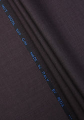 Reda Solid Tropical 130's Wool Fabric - Burgundy