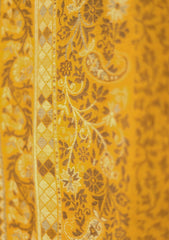 Pashmina Kaani Jamawar Shawl D - 37 - Mustard