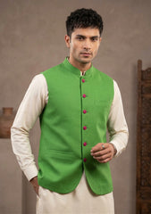 Elite Men Raw Silk Unstitched Waistcoat Fabric