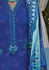 Lawn - Farah Talib Aziz - Luxury Unstitched - FTL25#06 - Beryl Deep Blue