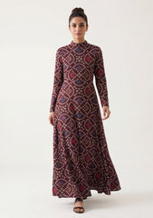 Formals - Rubaaiyat - Digital Printed - Shamoz Silk - Maroon