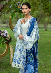 Lawn - Elaf Premium - Bridgerton Prints 26 - EPB#07B - FIORI D'AVORIO
