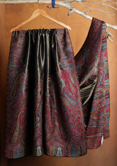 Pashmina Zari Jamawar Shawl D#71 - Black