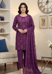 Winter - Meemsey - Koh e Noor - Chikankari Dhanak 25 - D#225 - Purple