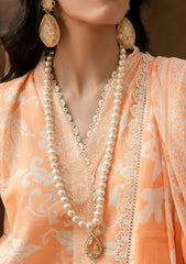 Lawn - Firdous - Sunspell - Summer 25 - D#144 - Tarracotta