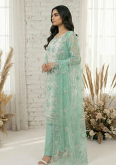 Formals - Riwaj - Fancy Net - 2 Pcs Suit - D#01 - Aqua