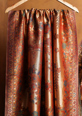 Pashmina Zari Jamawar Shawl D#52 - Rust