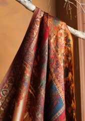 Pashmina Zari Jamawar Shawl D#52 - Rust
