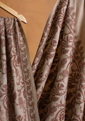 Pashmina Embroidered Jaaldar Shawl D#14 - Skin