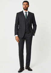 Loro Piana Wish 15 Micron Wool Super 170's Fabric - Black