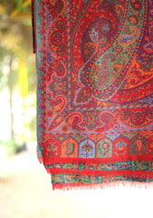 Pashmina Jamawar Shawl D - 55 - Maroon