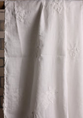 Lawn Chikankari Summer Shawl D#16 - White