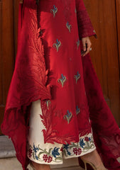Winter Collection - Crimson - Aaleen - Winter Unstitched 24 - Jurao ka Kaam