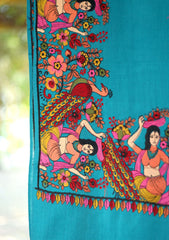 Pashmina Embroidered Shawl D - 185 - Zink