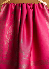 Silk Zari Jamawar Shawl D#12 - SH Pink