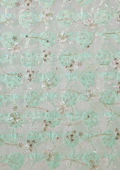 Formals - Riwaj - Fancy Net - 2 Pcs Suit - D#01 - Aqua