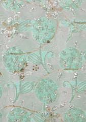Formals - Riwaj - Fancy Net - 2 Pcs Suit - D#01 - Aqua