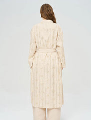 Pret - Moven - Beaded Kimono and Tank Top Set with Belt - Skin
