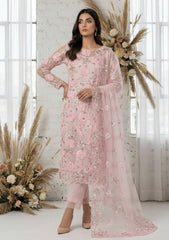 Formals - Riwaj - Fancy Net - 2 Pcs Suit - D#01 - Pink