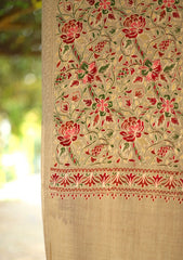 Pashmina Ari Work Shawl D - 217 - Skin