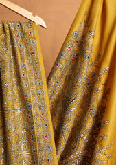 Pashmina Embroidered Jaaldar Shawl D#15 - D Golden