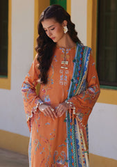 Lawn - Farah Talib Aziz - Luxury Unstitched 26 - FTA#04 - Lucia Burnt Orange