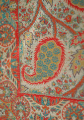 Pashmina Jamawar Shawl D - 43 - Fawn