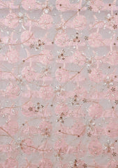 Formals - Riwaj - Fancy Net - 2 Pcs Suit - D#01 - Pink