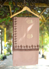 Pashmina Patch Work Shawl D - 30 - L Brown