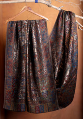 Pashmina Zari Jamawar Shawl D#88 - Black