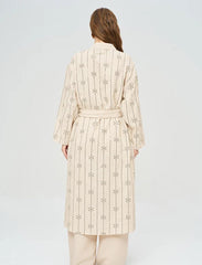 Pret - Moven - Beaded Kimono and Tank Top Set with Belt - Skin
