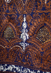 Pashmina Ari Work Scarf D - 01 - N Blue