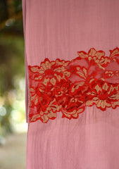 Pashmina Patch Work Shawl D - 31 - Pink