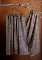 Pashmina Jamawar Ari Work Shawl D#06 - L Grey