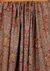 Pashmina Embroidered Jaaldar Shawl D#02 - M Grey 1