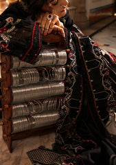 Winter Collection - Crimson - Aaleen - Winter Unstitched 24 - Meenakari