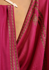 Pashmina Embroidered Border Shawl D#263 - Magenta