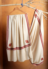 Pashmina Embroidered Border Shawl D#230 - Skin