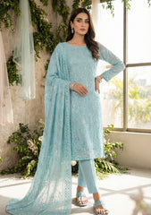 Formals - Riwaj - Fancy Bamber Chiffon - 2 Pcs Suit - CBD#01 - Light Ferozi