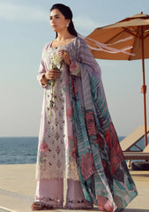 Lawn - Marwat Textiles - Gulmina - Unstitched 25 - D#05 - Muave Magic