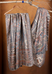 Pashmina Zari Jamawar Shawl D#23 - Skin