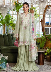 Lawn - Elaf Premium - E.Craft - Chikankari - EEC-5B MATCHA
